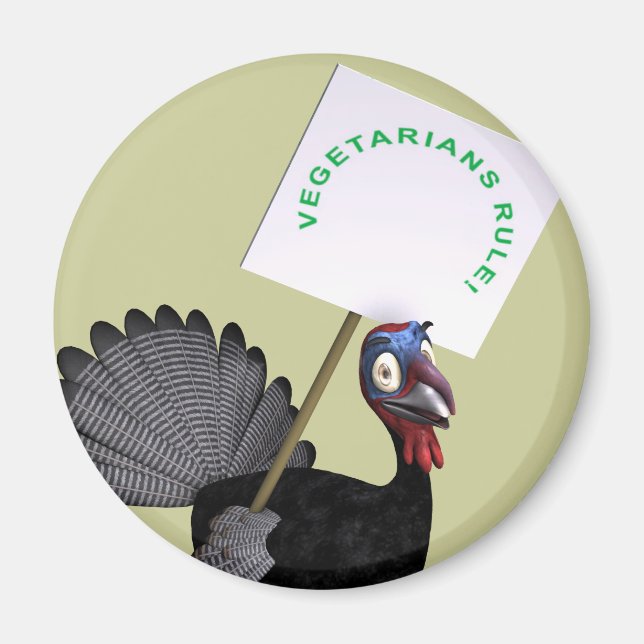 Vegetariska regler! magnet (Framsidan)
