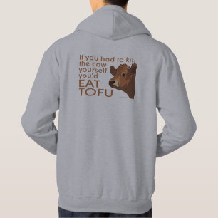 Vegetariska Vegan Kött Tofu Hoodie