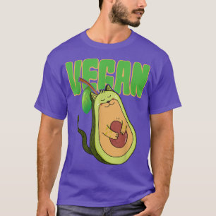 vegetariskt avokado cat vegan animal lover vegetar t shirt