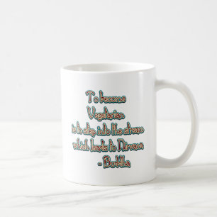 Vegetariskt Buddha citationstecken Kaffemugg