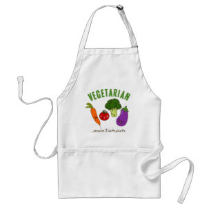 Vegetariskt förkläde - kawaiigrönsaker