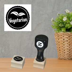 Vegetariskt identifikation för livsmedelsleverantö stämpel