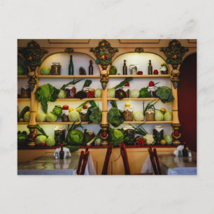 Vegetarrestaurang (visning) vykort