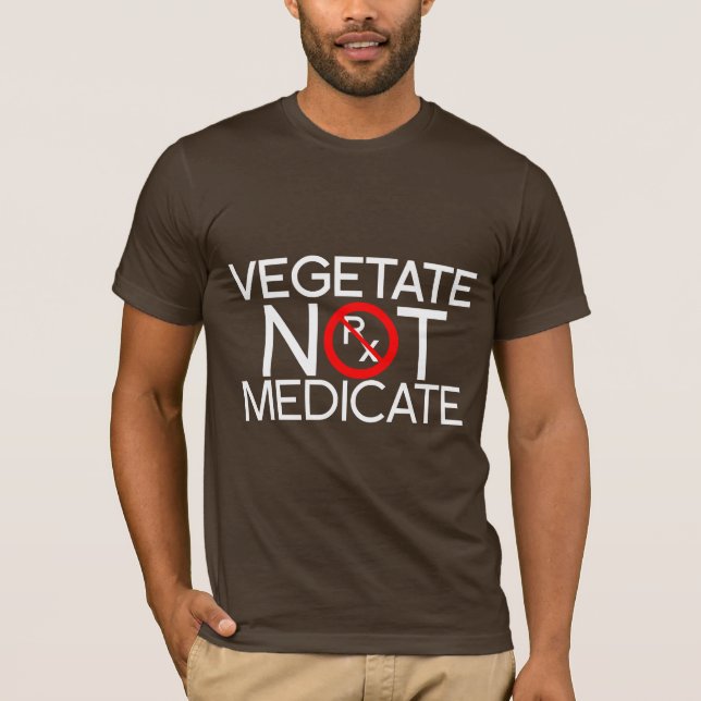 VEGETATE (manar) T Shirt (Framsida)