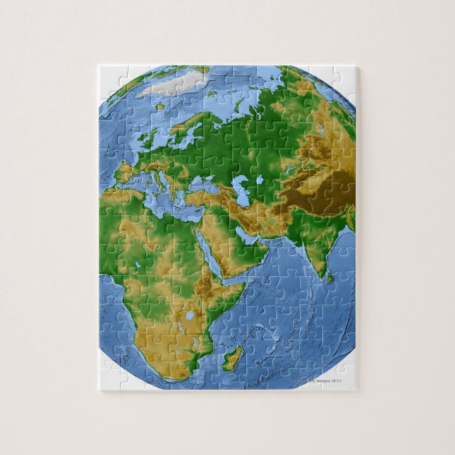 Vegetation Karta 3 Pussel (Vertikal)