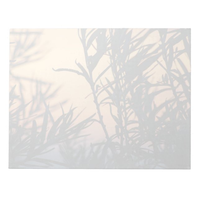 Vegetation vid solnedgång anteckningsblock (Framsida)