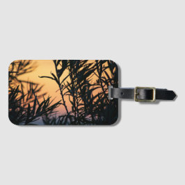 Vegetation vid solnedgång bagagebricka