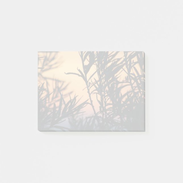 Vegetation vid solnedgång post-it block (Framsida)