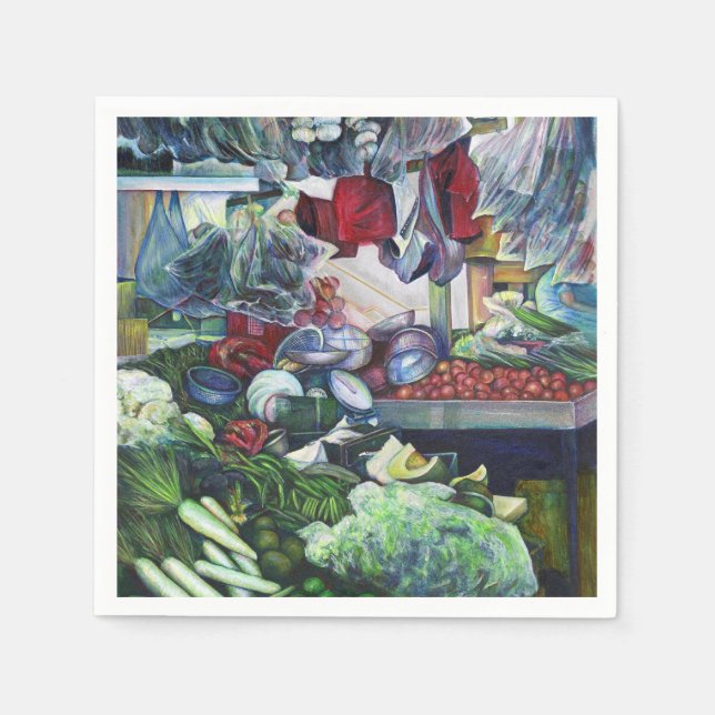 Vegetatiska Klubbar möts här Pappersservett (Framsidan)