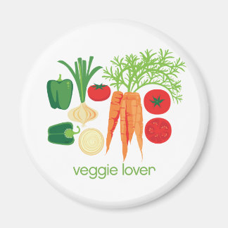 Veggie Älskare Blandade färska grönsaker Magnet