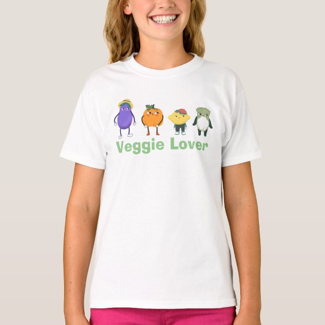 Veggie Älskare - Kids T-Shirt (Framsida)