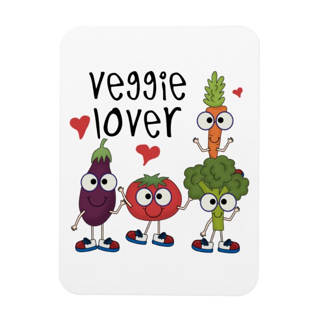 Veggie Älskare Magnet (Vertikal)