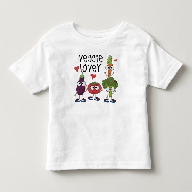 Veggie Älskare Tee Shirt (Framsida)