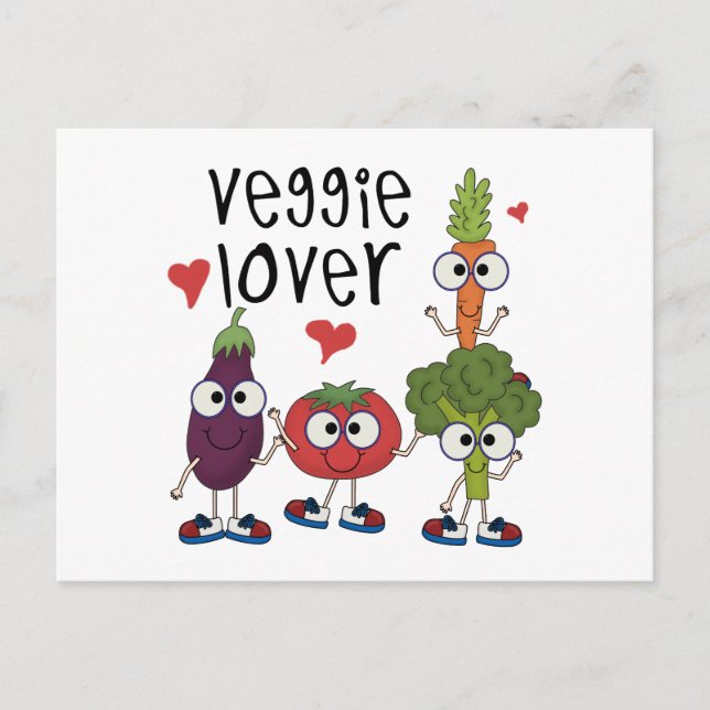 Veggie Älskare Vykort (Framsida)