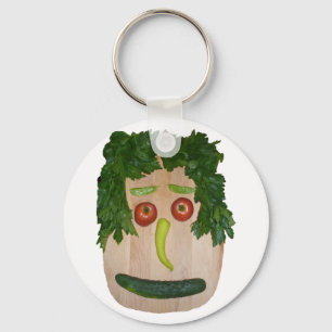 Veggie Ansikte Nyckelring