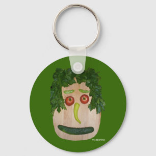 Veggie Ansikte Nyckelring