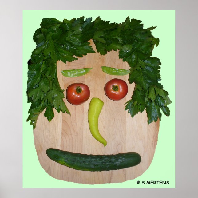 Veggie Ansikte Poster (Framsidan)