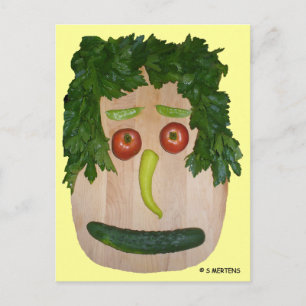 Veggie Ansikte Vykort