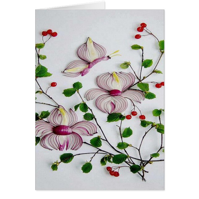 Veggie Art Hälsningskort (Framsidan)