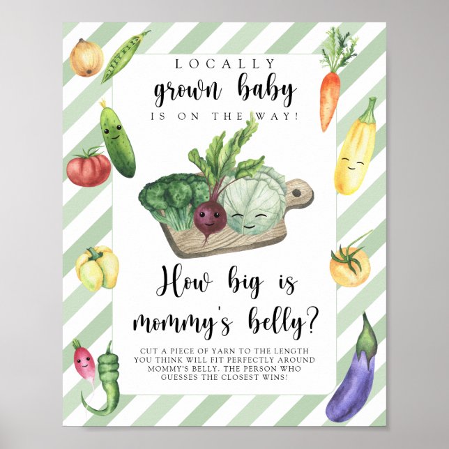 veggie baby - hur stor är mammans mage spel poster (Framsidan)