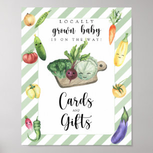 Veggie babydusch - kort och presenter poster