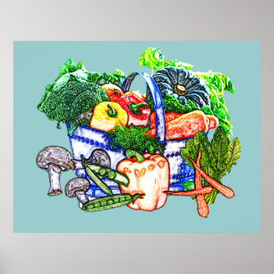 Veggie Basket Poster