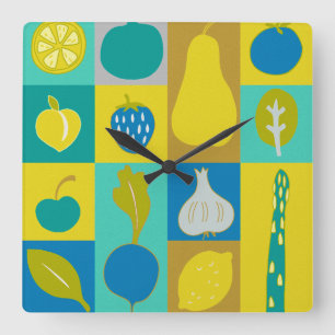Veggie Blocks I Fyrkantig Klocka
