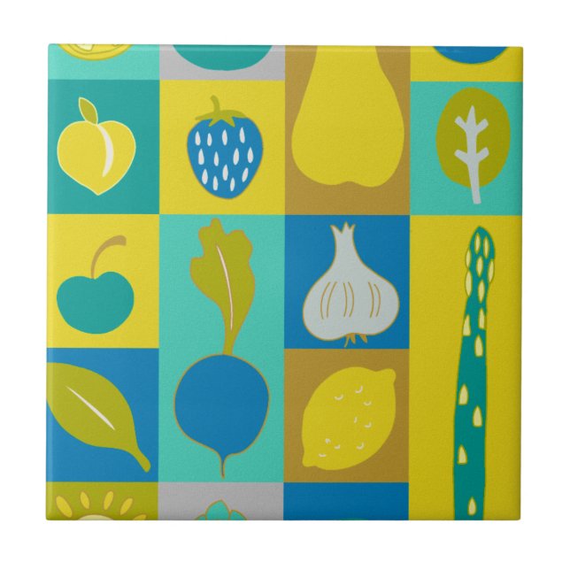 Veggie Blocks I Kakelplatta (Framsidan)