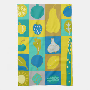 Veggie Blocks I Kökshandduk