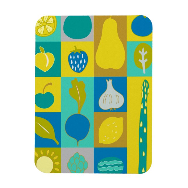 Veggie Blocks I Magnet (Vertikal)