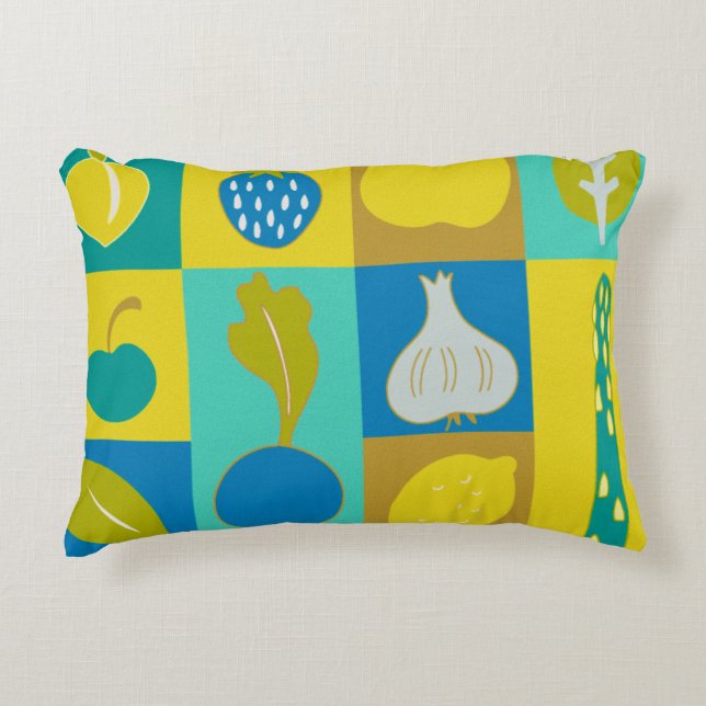 Veggie Blocks I Prydnadskudde (Framsidan)