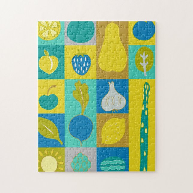 Veggie Blocks I Pussel (Vertikal)