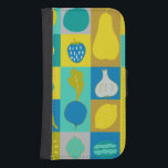 Veggie Blocks I Samsung S4 Plånboksfodral<br><div class="desc">Hemdepartement</div>