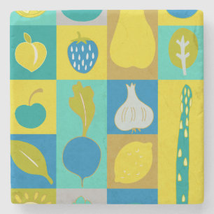 Veggie Blocks I Underlägg Sten