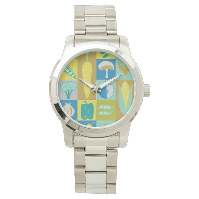 Veggie Blocks II Armbandsur (Framsida)