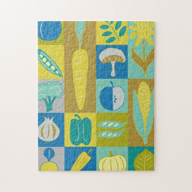 Veggie Blocks II Pussel (Vertikal)