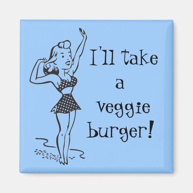 Veggie Burger Magnet (Framsidan)