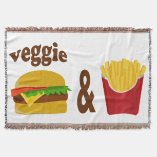 Veggie Burger och Fries Filt