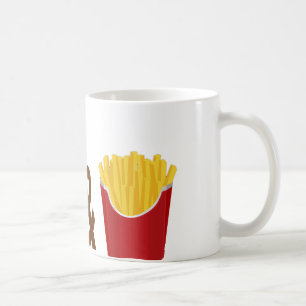 Veggie Burger och Fries Kaffemugg