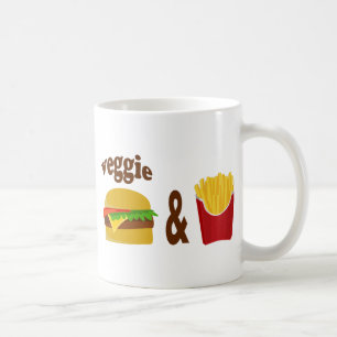 Veggie Burger och Fries Kaffemugg
