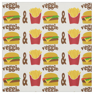 Veggie Burger och Fries Tyg