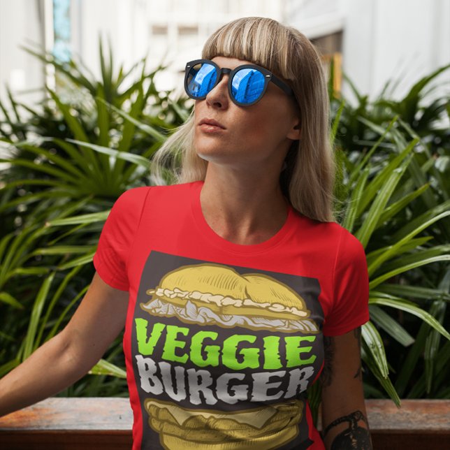 VEGGIE BURGER VEGAN VEGETARIAN T-SHIRTS (Skapare uppladdad)