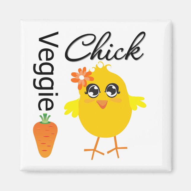Veggie Chick Magnet (Framsidan)