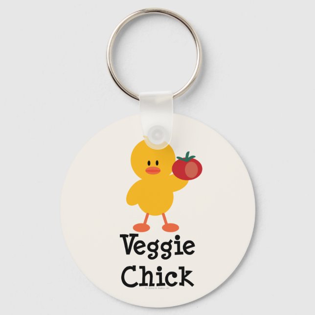 Veggie Chick Nyckelring (Framsida)