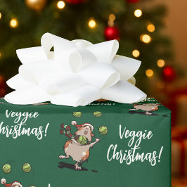 Veggie Christmas! Cute Guinea Pig Juggling Sprouts Presentpapper
