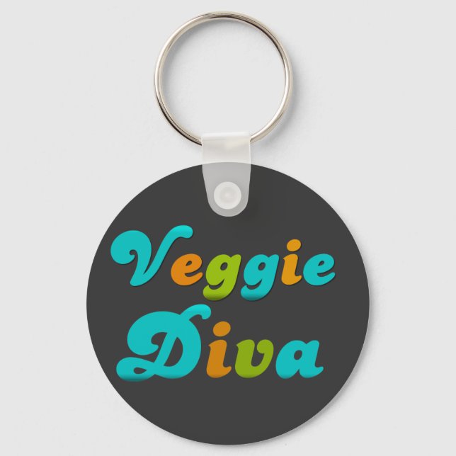Veggie Diva Nyckelring (Framsida)