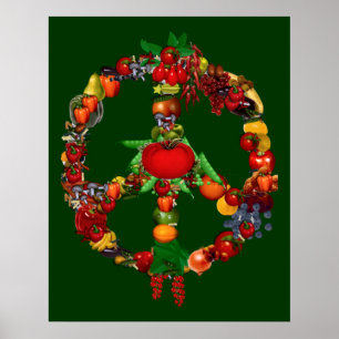 Veggie Fredstecken Poster