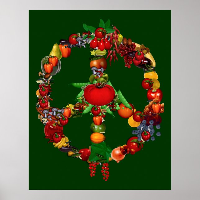 Veggie Fredstecken Poster (Framsidan)