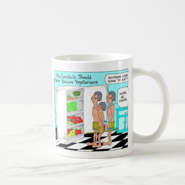 Veggie kannibaler Roligt avvikande seriepresenter Kaffemugg (Höger)