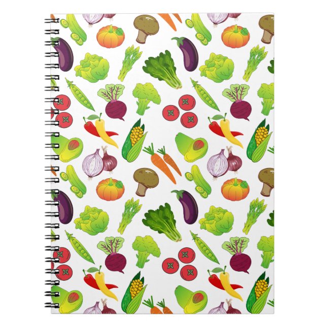 Veggie Mönster Anteckningsbok (Framsidan)